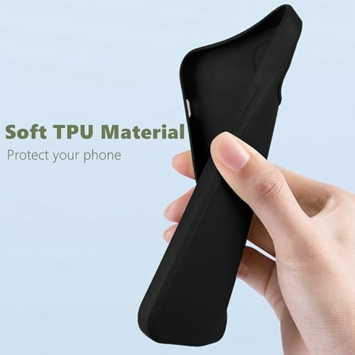 Image of Knotyy Rubberised Back Cover for Motorola G54 5G | Inner Velvet Fabric Lining | Matte Silicone Flexible |Raised Bumps for Camera & Screen Protection Back Case Cover - Black