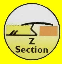 Rolabond Silver Carpet, Wood And Laminate Floor Edging - Z Section 900Mm