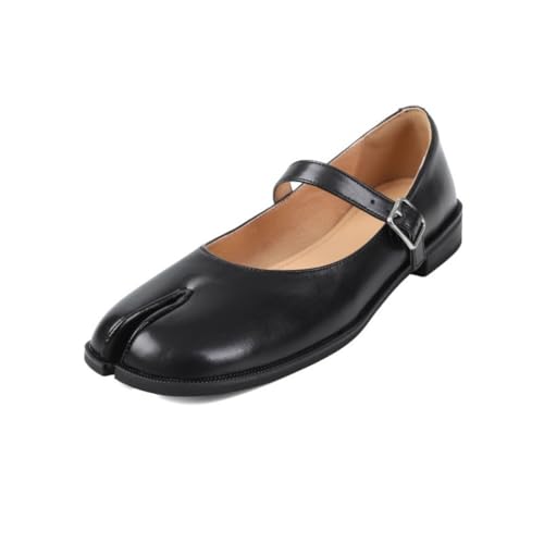 Tabi Shoes Leather Split Toe Mary Janes Sandals Alternative Non Slip Breathable Cute Y2K Kawaii Fashion Trendy Elegant Dressy Pumps Casual Office Business Summer Fall Outdoors Rave Beach