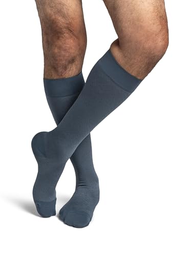 Image of Sigvaris Women's Style Microfiber Patterns 830 Closed Toe Calf-High Socks 20-30mmHg