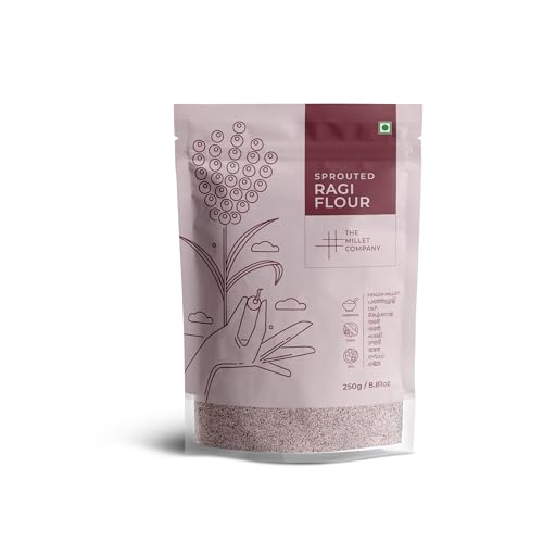 Image of The Millet Company Sprouted Ragi Flour, No added Sugar, Stone-ground (250)