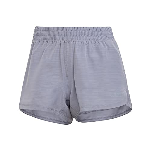 adidas womens Pacer 3-stripes Woven Heather Shorts, Silver Violet/Silver Violet, X-Small US - image 1