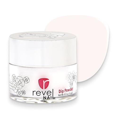 Revel Nail Clear Dip Powder for Nail Vivien (Sheer) 0.5 oz French Manicure Overlay Long-Wear No Lamp Needed Made in USA