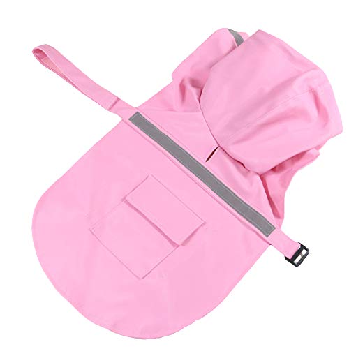 Casaco de chuva grande para cães NACOCO ajustável à prova d'água roupas leves de chuva poncho com c