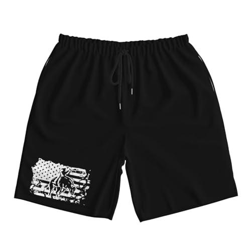 Boardshort pour surf ajustable avec motif original de vache USA