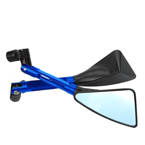 Espejo Lateral Moto 7/8 Pulgadas CNC Retrovisor Regulable para Scooter y Dirt Bike