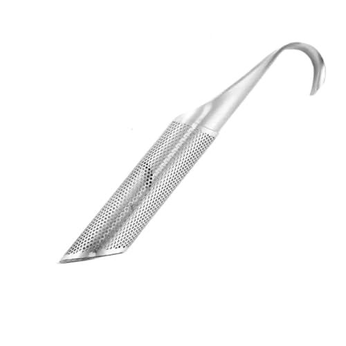 Infusor de té de acero inoxidable con forma de tubo de acero inoxidable, colador de malla para té suelto, hojas de té, hierbas, especias, tazas de una sola taza