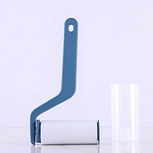 Dog Brush Sticky Hair Drum Type Washable Clothes Brush Dog Hair Sticky Cat Hair Stick Pet Supplies Dark Blue 12.2X23Cm