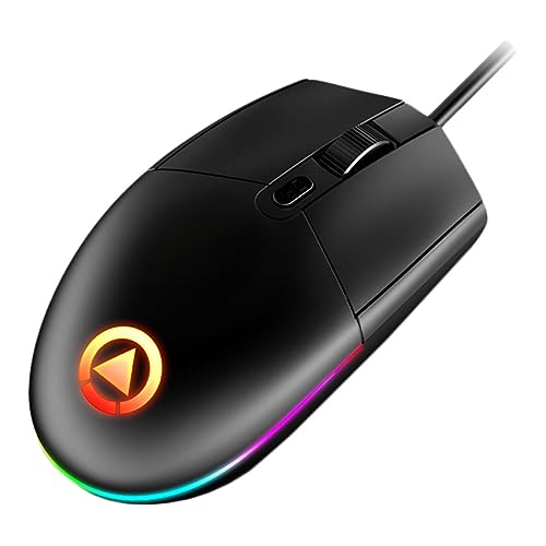 Ratón gaming USB luminiscente ideal para flujos de trabajo creativo y diseño