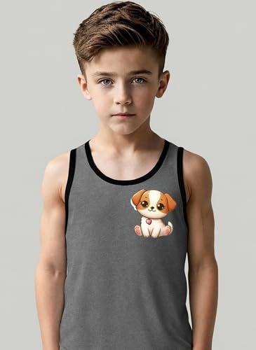 Image of Kids Cotton Blend Printed Vest for Baby Boy & Girl | Cotton Blend Printed Sleeveless Vest for Kids - Style - 9 (Pack of 5)