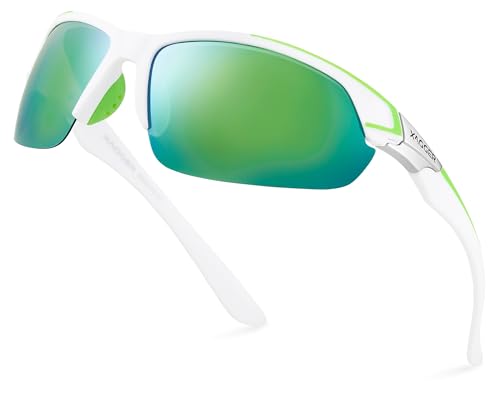 Image of Polarized Sport Sunglasses for Men Women Wrap Around UV400 Running Baseball Softball Fishing Driving Glasses