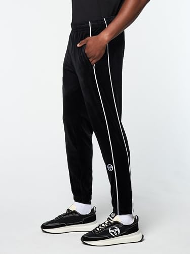 Sergio Tacchini Lioni Velour Track Pant- Black Beauty3