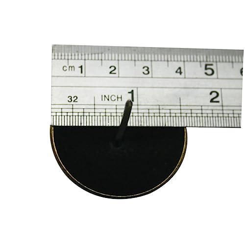 Clavos grandes de cabeza redonda de latón y hierro, 20 piezas miniatura 2