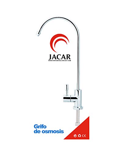 Jacar | Grifo de Ósmosis Inversa 1/4 para Fregadero de Cocina | Sistema de Filtración de 5 Etapas | Heco en Acero Inoxidable | Cartucho Ceramico para tubo de 6 mm | Fácil de Instalar