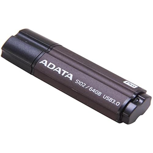 ADATA Elite S102P USB3.0 Flash Drive 64GB, Titanium Gray (AS102P-64G-RGY)