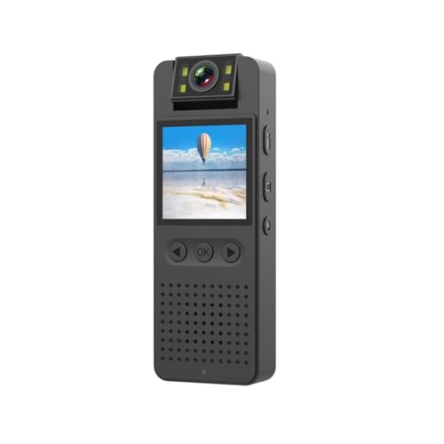 Mini cámara CS06 con visión nocturna infrarroja videocámara pequeña 1080P HD pantalla LED