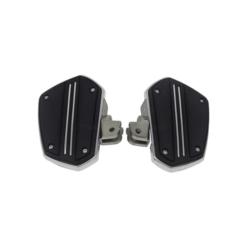 足置き ステップボード ゴールドウィング用 GL1800 ツアー用 DCT 用エアバッグ F6B 2018-2023 オートバイアクセサリーツインレール床板ペダルカバーキット オートバイフットペグ (色 : Black B)