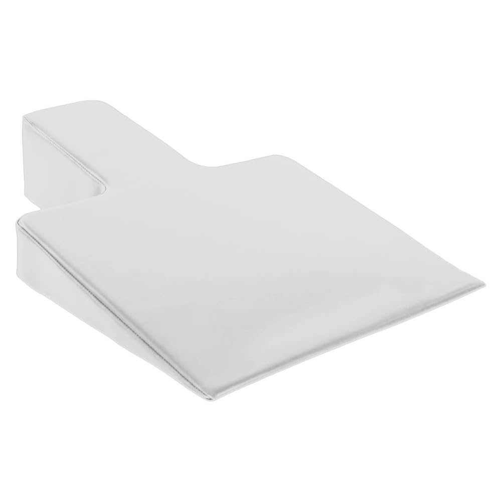 SwAcch White,Pilates Wedge for Pregnancy, Large Upholstered Wedge for Pilates Refromer, Pilates Postural Wedge for Reformer/Floor Exercise Use