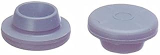 KIMBLE CHASE Life Science 73827-21 Gray Butyl Rubber Stopper, 21 Fits GPI Aluminum Seal Finish