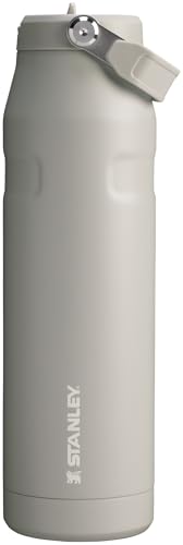 Image of STANLEY IceFlow Flip Straw 2.0 Water Bottle 36 OZ | Built-In Straw with Larger Opening | Lightweight & Leak-Resistant | Insulated Stainless Steel | BPA-Free | Ash