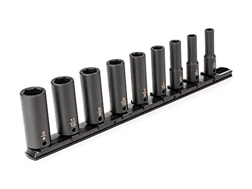 Image of TEKTON 3 /8 Inch Drive Impact Socket Set, 9-Piece | SID91101