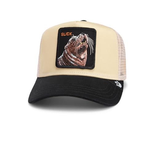 Goorin Bros. Trucker Cap The Slick Seal Beige Beige Schwarz, Size:OneSize