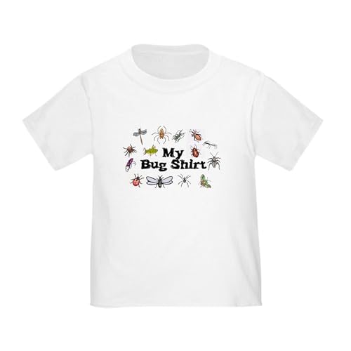 CafePress My Bug Shirt Toddler T Shirt Toddler Graphic Tee, 100% Cotton White