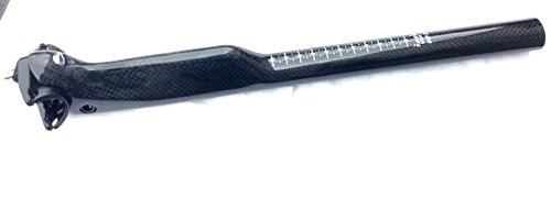 CarbonEnmy Aero Carbon Sattelstütze – High-Performance Design mit Titanschrauben 31,6 mm x 350 / 400 mm – Ultraleicht für Triathlon & Zeitfahren 3K Matt/Glossy (Glossy, 350) Sport & Freizeit