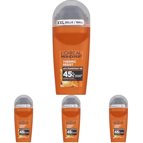 L'Oréal Men Expert Thermic Resist Déodorant Bille Homme (Paquete de 4)