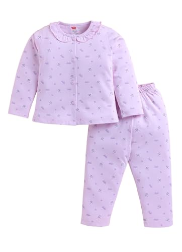 Image of LuvLap Baby Boys & Girls Night Suit Regular Fit 100% Cotton Full Sleeve Nightsuit Pack of 1