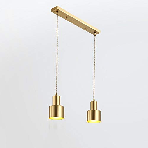 Pendentif léger E27 nordique avec douille dorée pour suspension de plafond