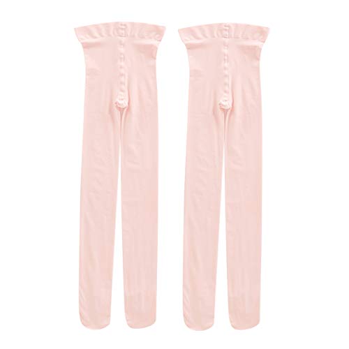Image of 2 Pairs Girls' Ultra Soft Pro Dance Tights Ballet Transition Daily Student Tights (Toddler /Little Kid /Big Kid)