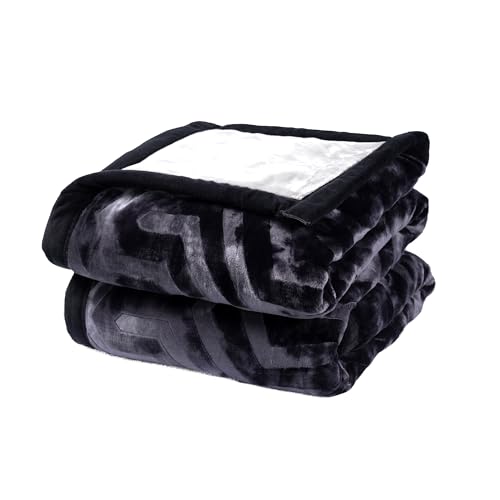 Image of MYTRIDENT Classic Style Me Solid Single Mink Blanket, 4kg, 100% Polyster, Matcha