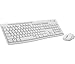 Produktbild Logitech MK295 kabelloses Tastatur-Maus-Set mit SilentTouch-Technologie, Shortcut-Tasten, optischer Spurführung, Nano USB-Empfänger, verzögerungsfreier Drahtlosverbindung, UK QWERTY-Layout - Weiß