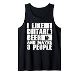 Photo Gallery i like guitar, beer & maybe 3 persone divertente regalo introvert canotta Photo Gallery i like guitar, beer & maybe 3 persone divertente regalo introvert canotta