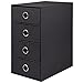 Produktbild Rössler 1524452704 - S.O.H.O. 4er Schubladenbox für DIN A5, mit Griffloch, Schwarz, 250 x 175 x 320 mm, 1 Stück