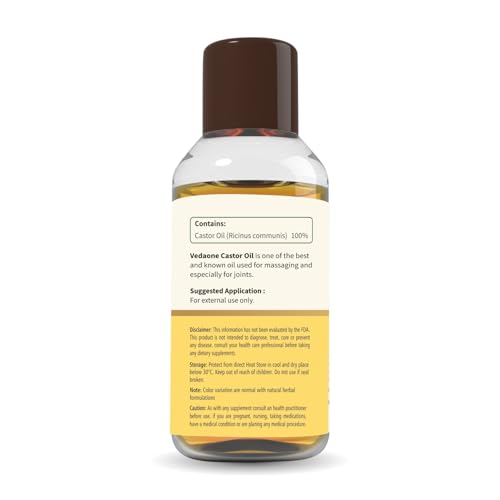 Image of 100% Pure Natural Cold Pressed Castor Oil 100ml (Pack of 1)