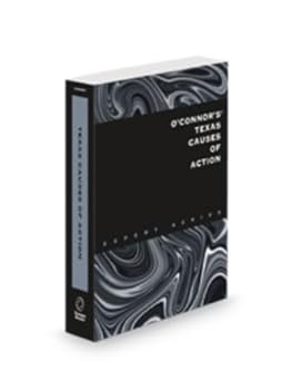 Paperback O'Connor's Texas Causes of Action, 2025 ed. Book