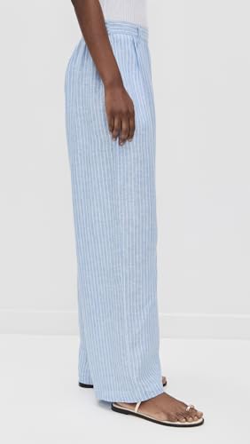 Women's Swimwear Summer Stripe Linen The Getaway Pant Swimsuit Cover Up4