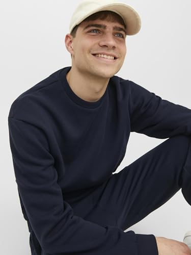 JACK & JONES Male Sweatshirt mit Rundhals Einfarbig Sweatshirt mit Rundhals