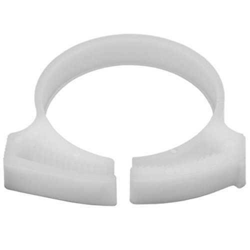 SNP3310H4 Snapper Hose Clamps, 1.291"/1.582" Min/Max Diameter, POM, White (Pack of 500)