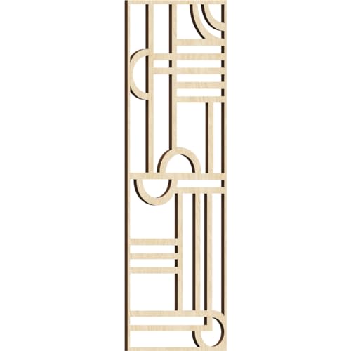 15 3/8"W x 39 3/8"H x 3/8"T Riverton Decorative Fretwork Wood Wall Panels, Birch