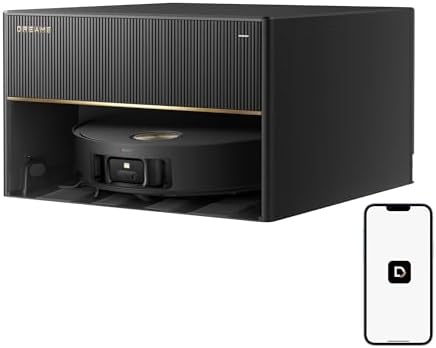 DREAME X50 Master Aspirateur Robot avec base compacte 24,9 cm, ba...