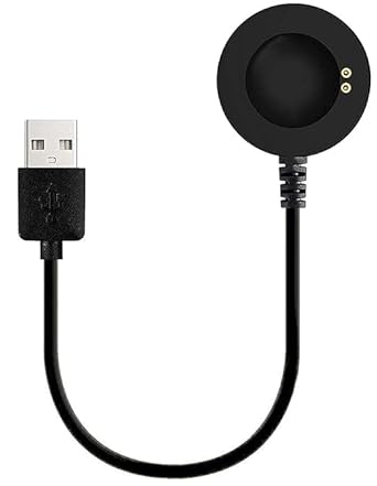 Newly Launched Smartwatch Charging Cable | Magnetic Watch Holder with 24K Gold-Plated 2-Pin Connector | Compatible with T55,T100, T200/T200 Plus, T500, A2, i 7 Pro, B0AT Smartwatch Models (Cable Only)