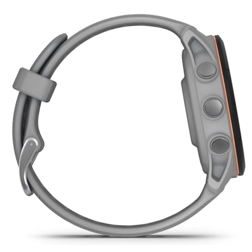 Garmin Forerunner&reg; 255S, kleinere GPS-Smartwatch, fortschrittliche Einblicke, langlebiger Akku, pudergrau, 41 mm