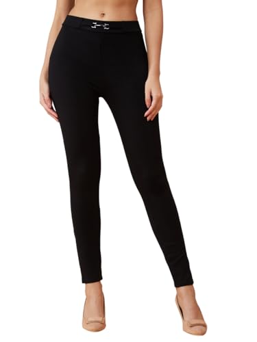 Image of Globus Women Black Solid Jeggings