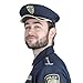 Dress Up America Police Hat for kids - Blue Cop Cap for Children - Costume Accessory (Police Hat - Adults)
