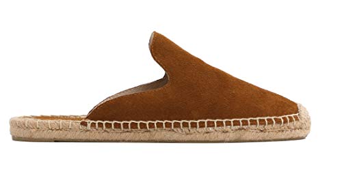 Image of Women's Simple Mule Breathable Flat Espadrilles Shoes, Pure Color Mules