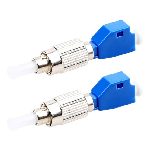 Adaptador FC macho a LC hembra de fibra óptica monomodo en pack de 2 unidades