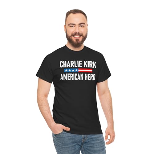 Charlie Kirk Hero Shirt American Icon Stand with TPUSA Memory Tshirt3